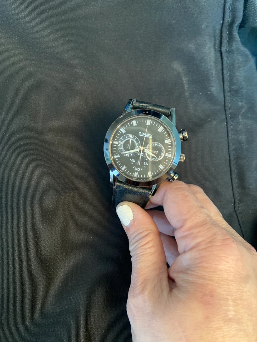 OUSDA Men's Chronograph Watch - Black