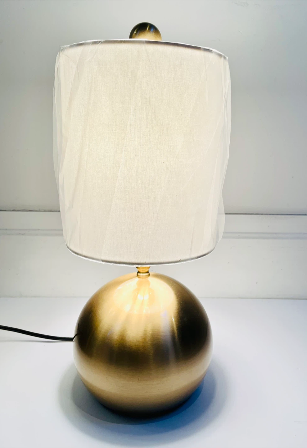 Classic beautiful brushed brass table lamp