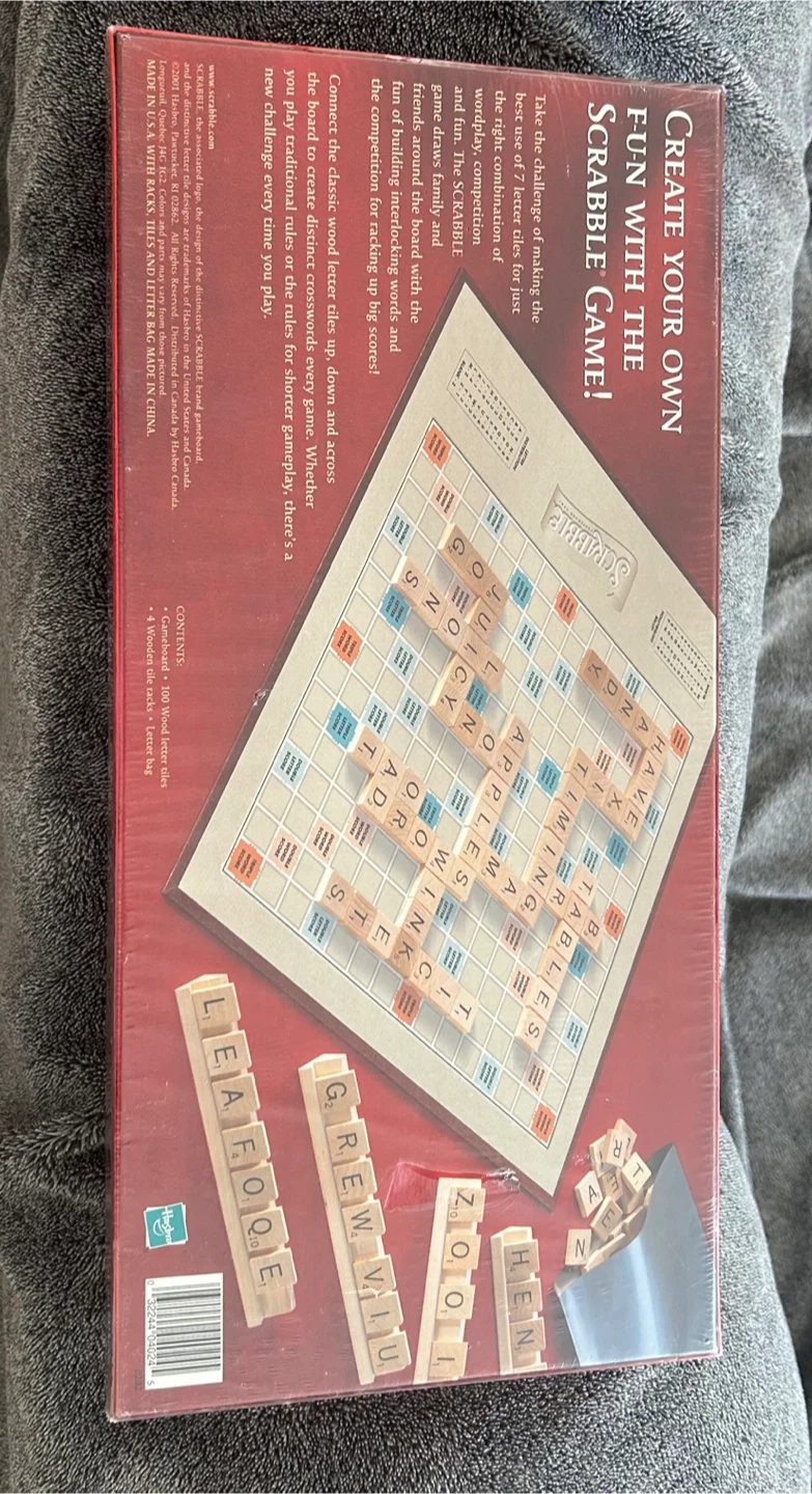 sealed Vintage 2001 Classic Scrabble crossword game - photo 2