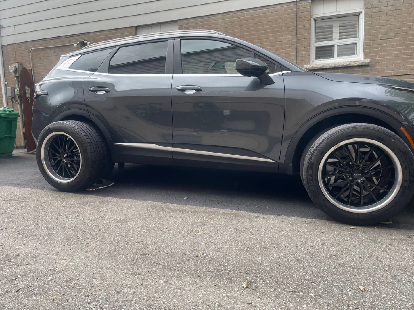 Set of 4 Black 19-inch Alloy Wheels and Tires - photo 5
