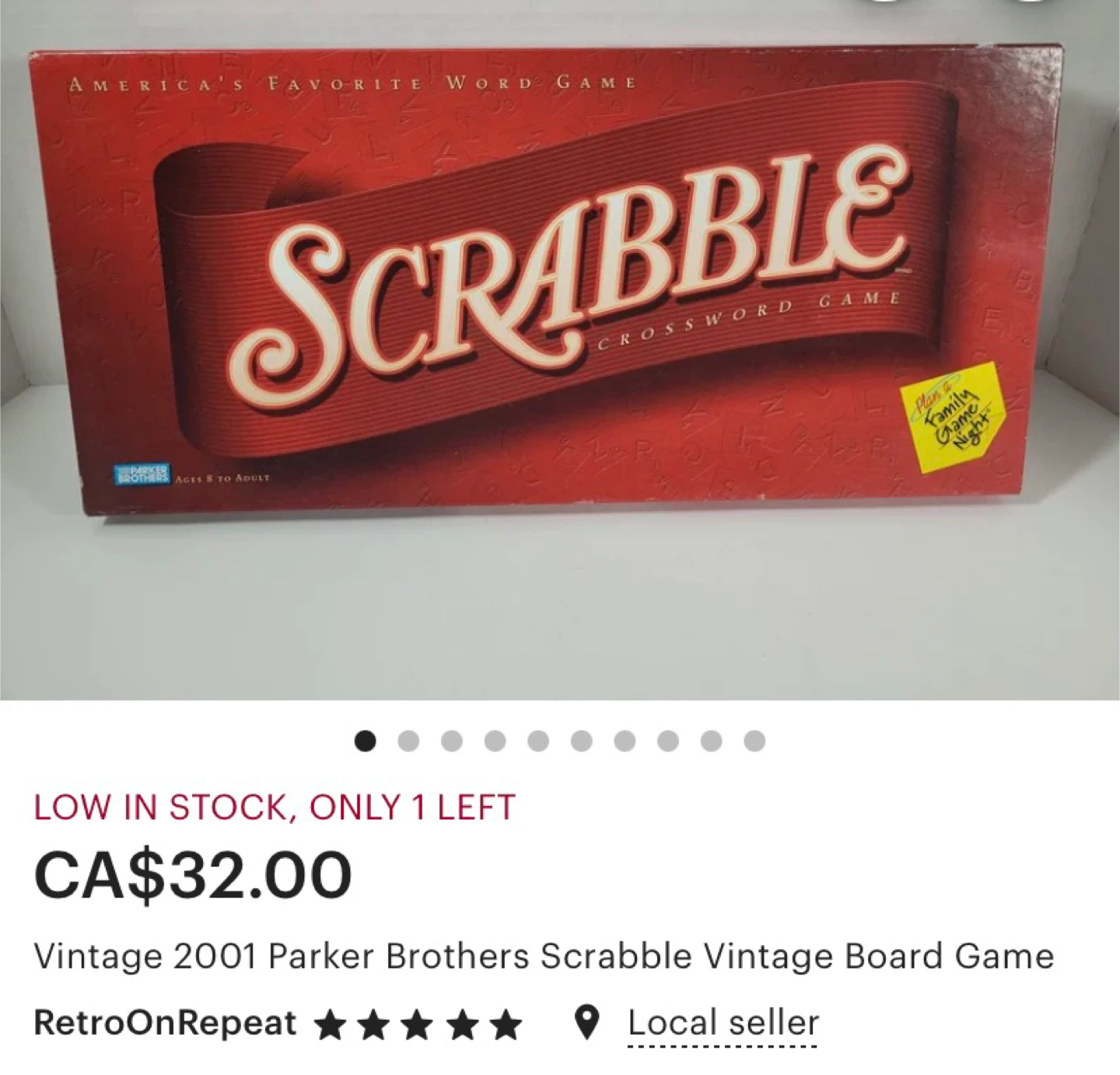 sealed Vintage 2001 Classic Scrabble crossword game - photo 4