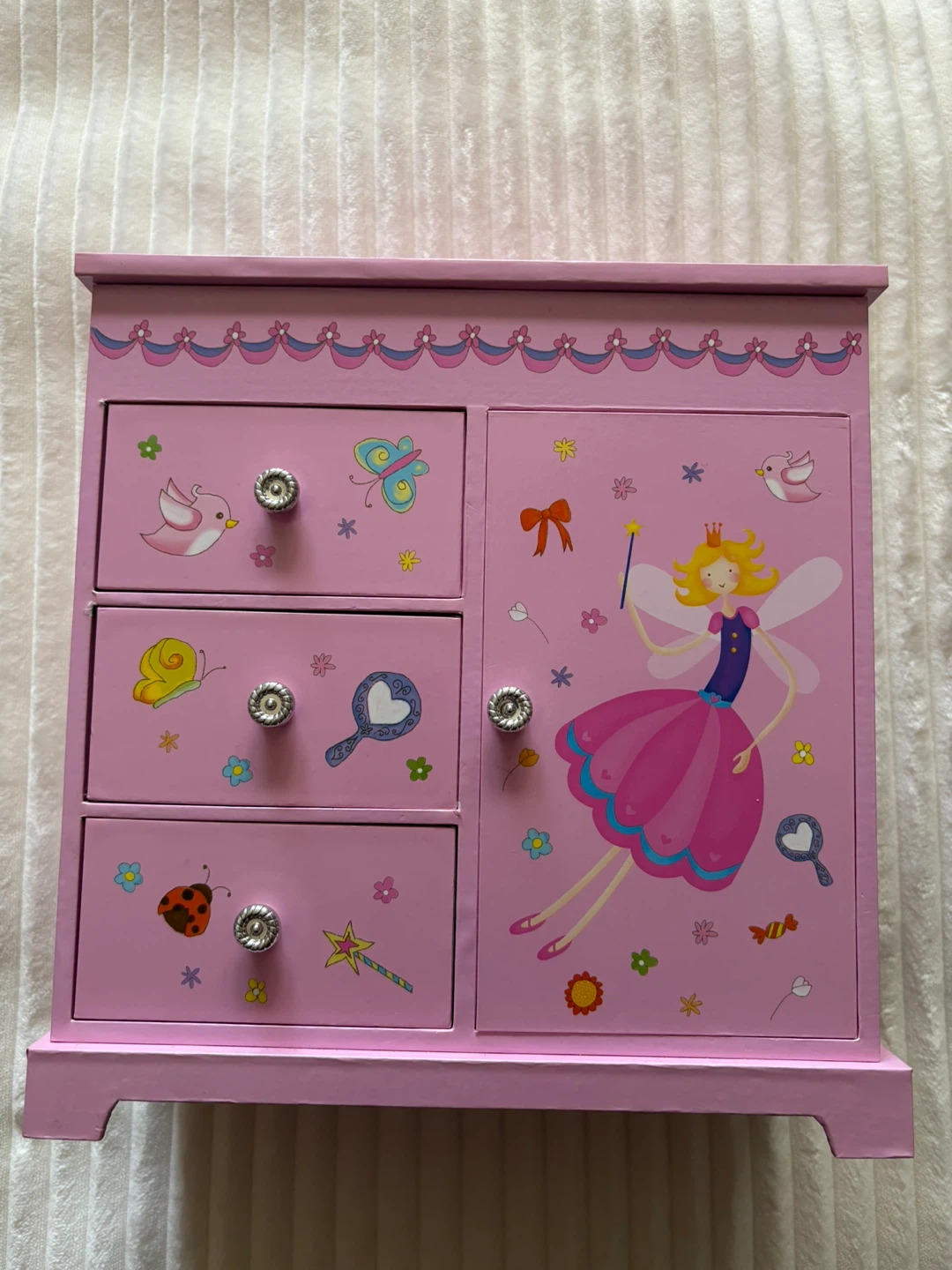 Pink Fairy Jewellery Box with Mirror - photo 3