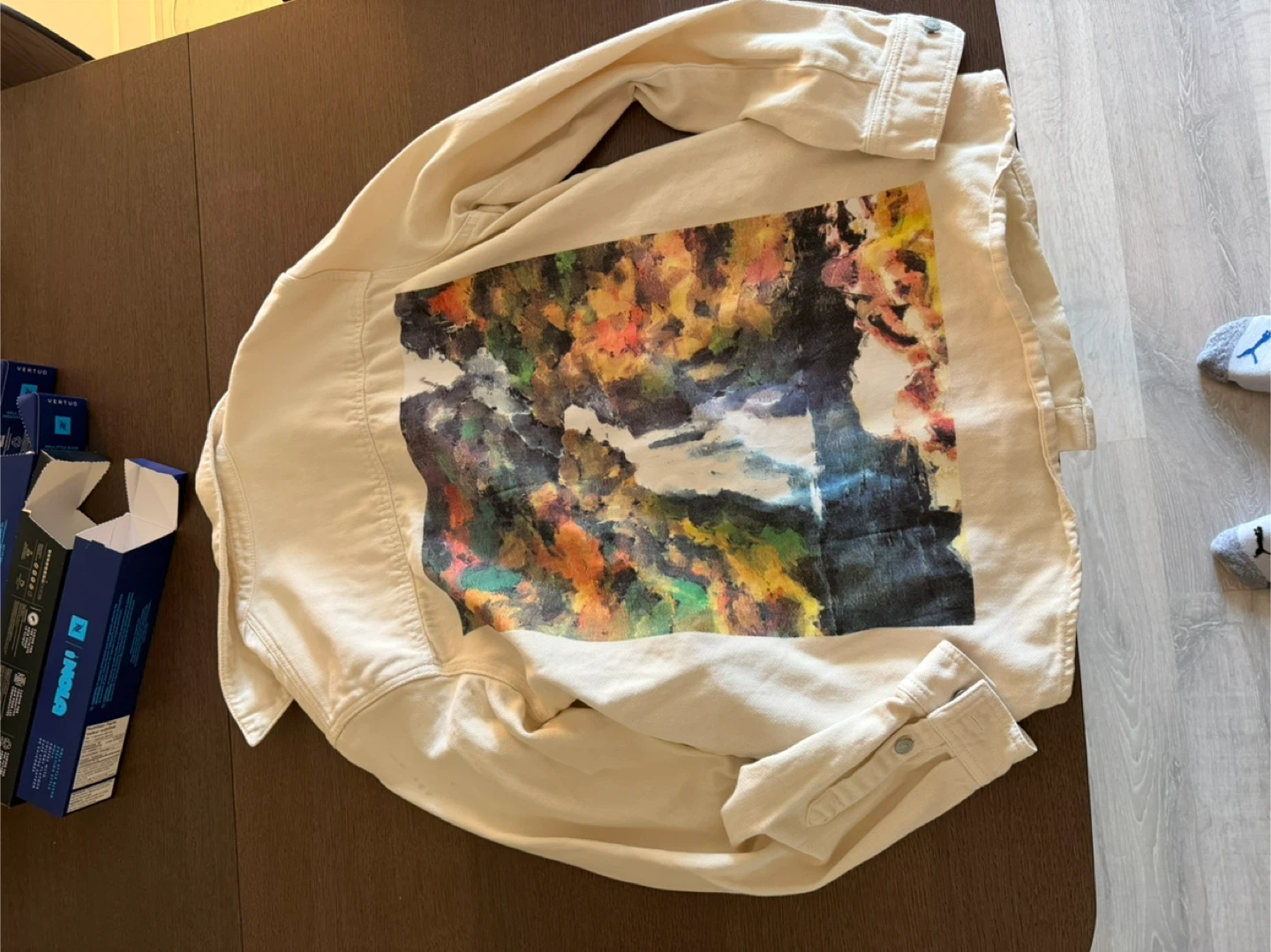 ZARA Denim Jacket with Graphic Print - photo 2
