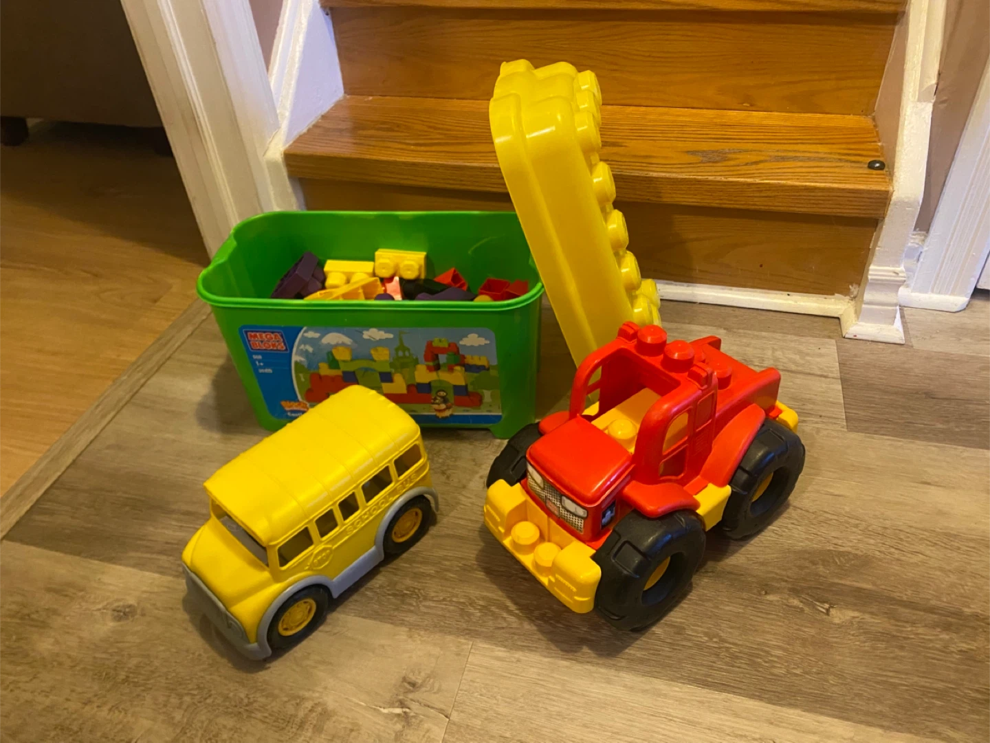 Mega Bloks, truck, school bus