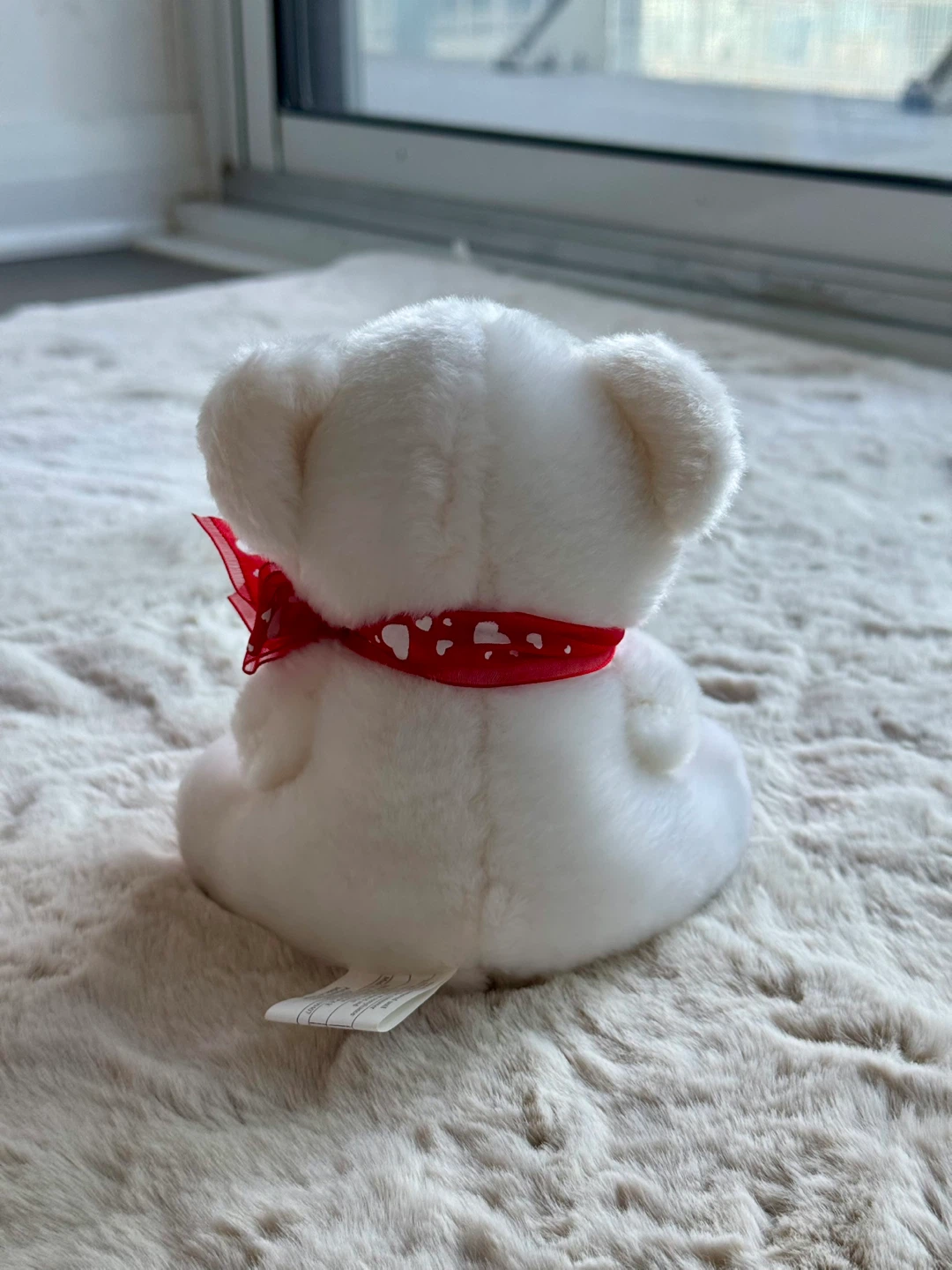 White Teddy Bear "I Love You" Plush - photo 2