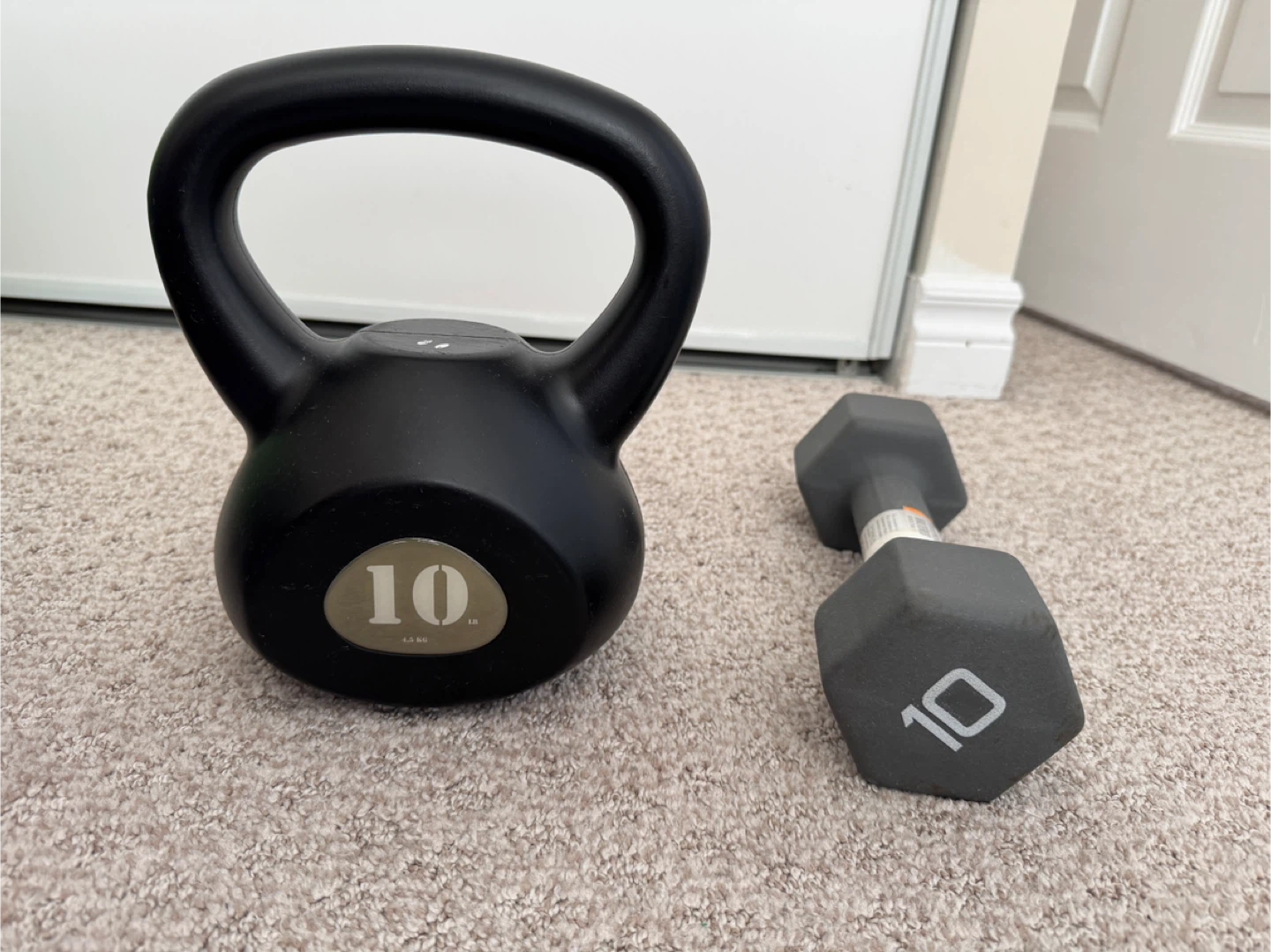 10 lb Kettlebell and Dumbbell Set