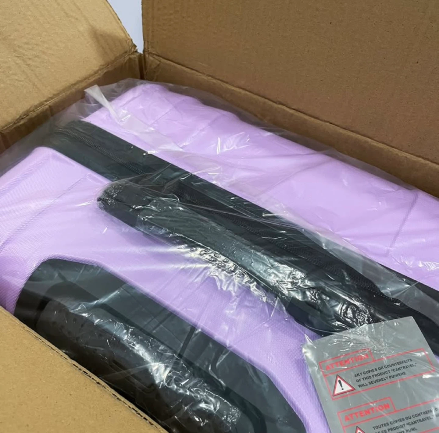 Violet hard-shell Luggage Set – 3 Pieces (20”/24”/28”) - photo 2