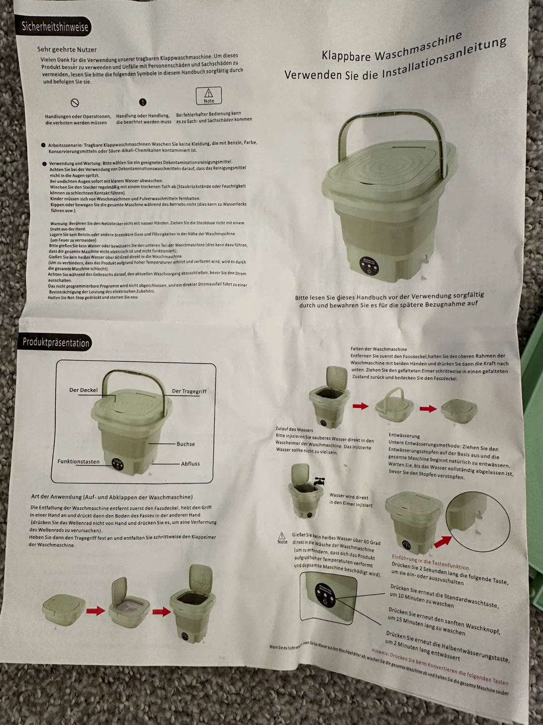 Multi-Function Folding Washing Machine - photo 4