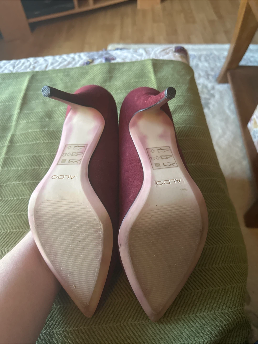ALDO Women's Burgundy Suede Pumps - Size 8 - photo 5