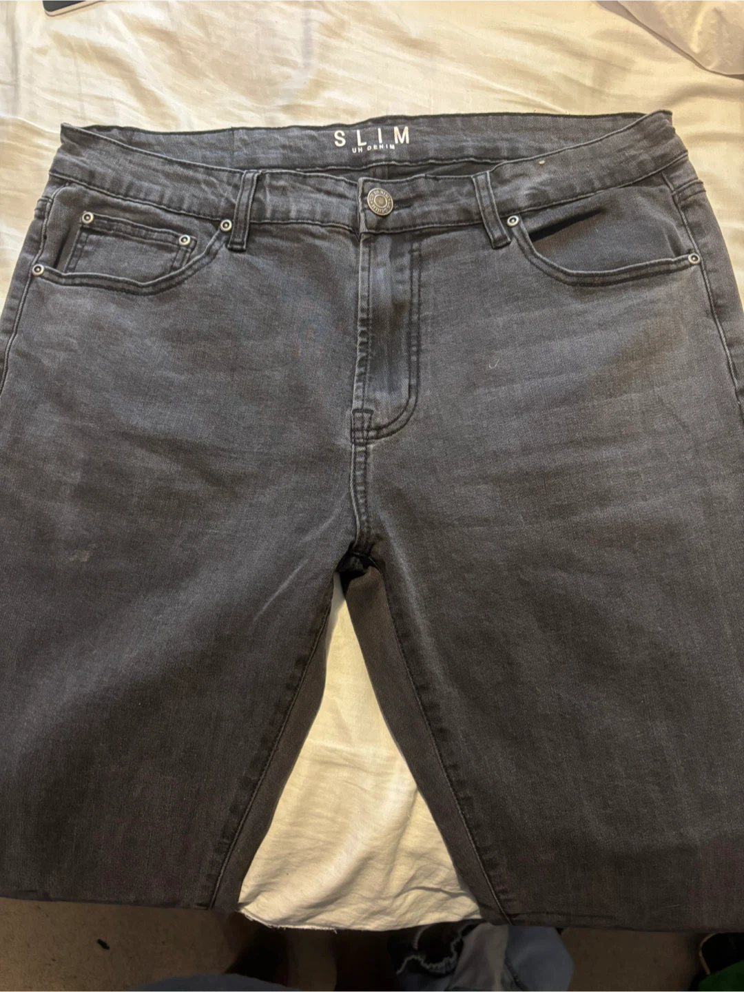 UK DENIM SLIM Fit Jeans - Black - W34 L32