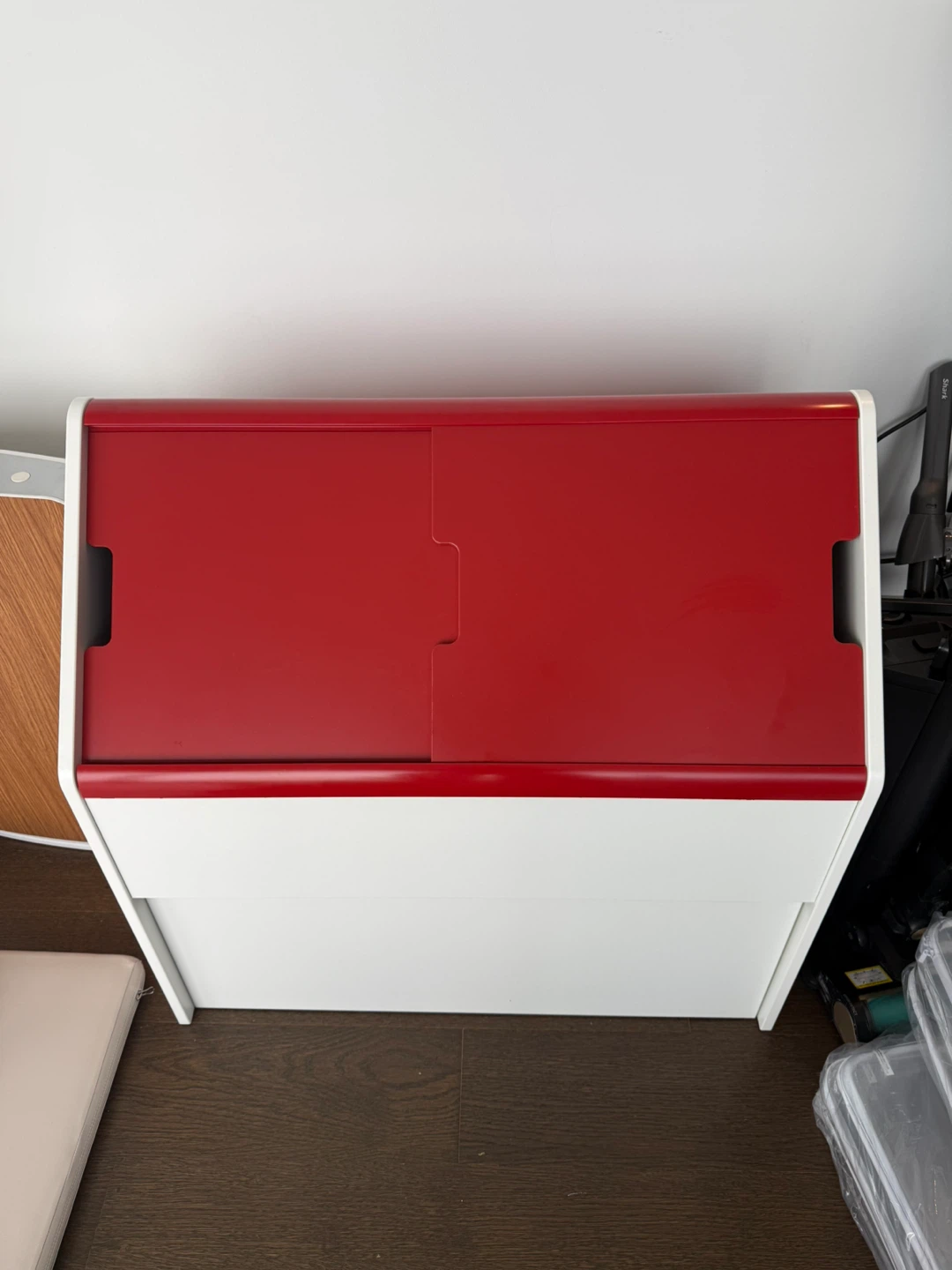 IKEA VITBJÖRN Storage Unit with Drawer White/Red - photo 3