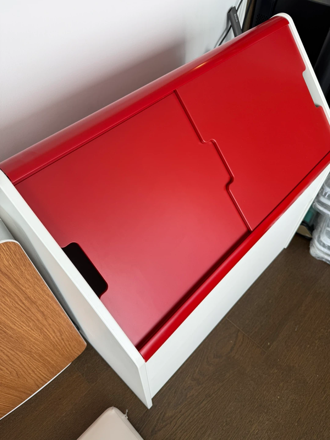 IKEA VITBJÖRN Storage Unit with Drawer White/Red - photo 4