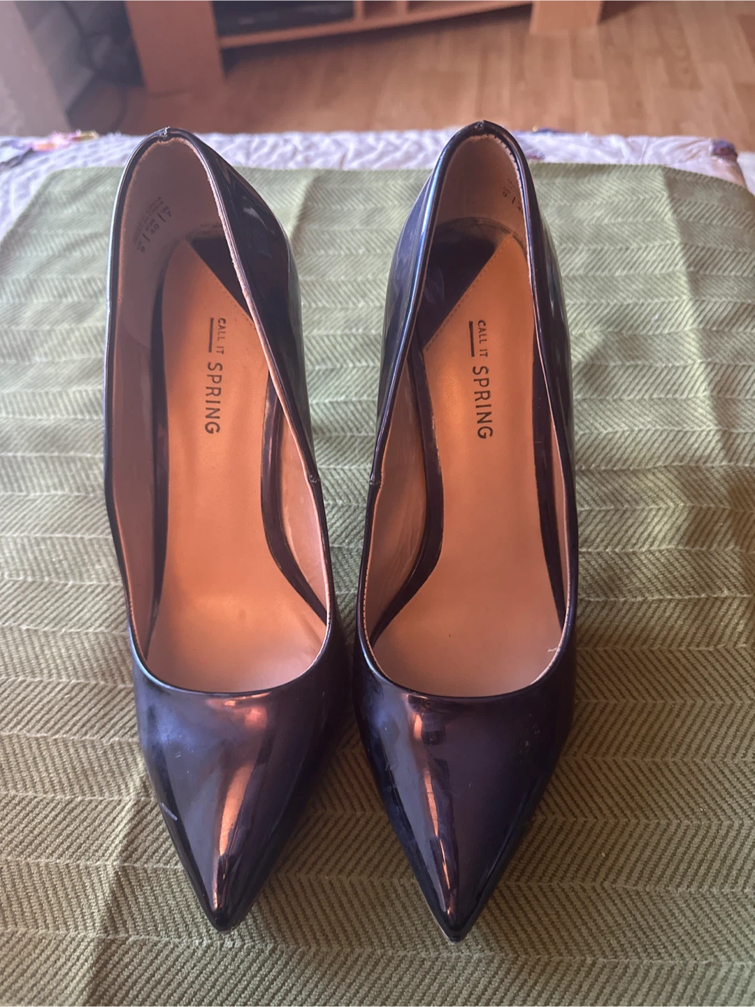 Call It Spring Black Patent Heels