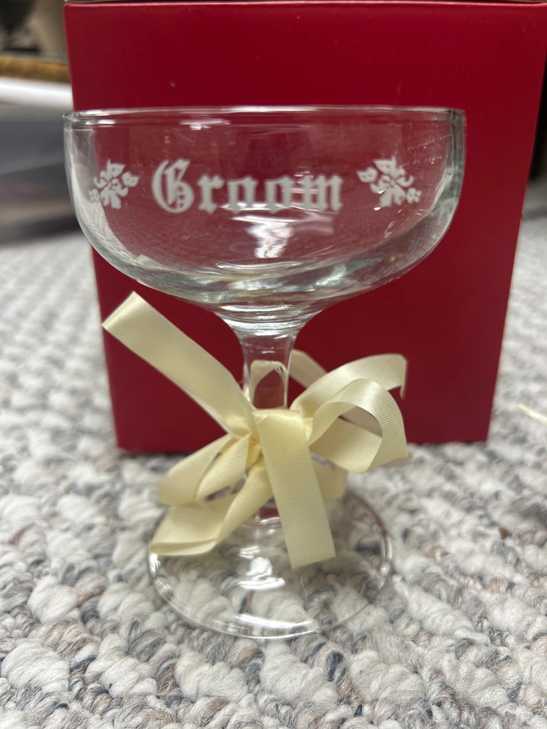 Bride and Groom Champagne Coupe Glasses - photo 2