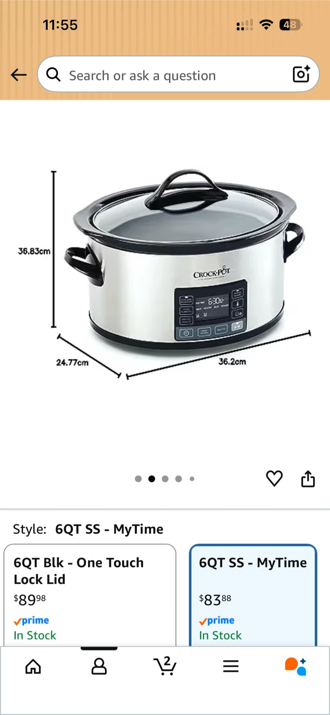 Crock-Pot 6QT Stainless Steel Slow Cooker - photo 3