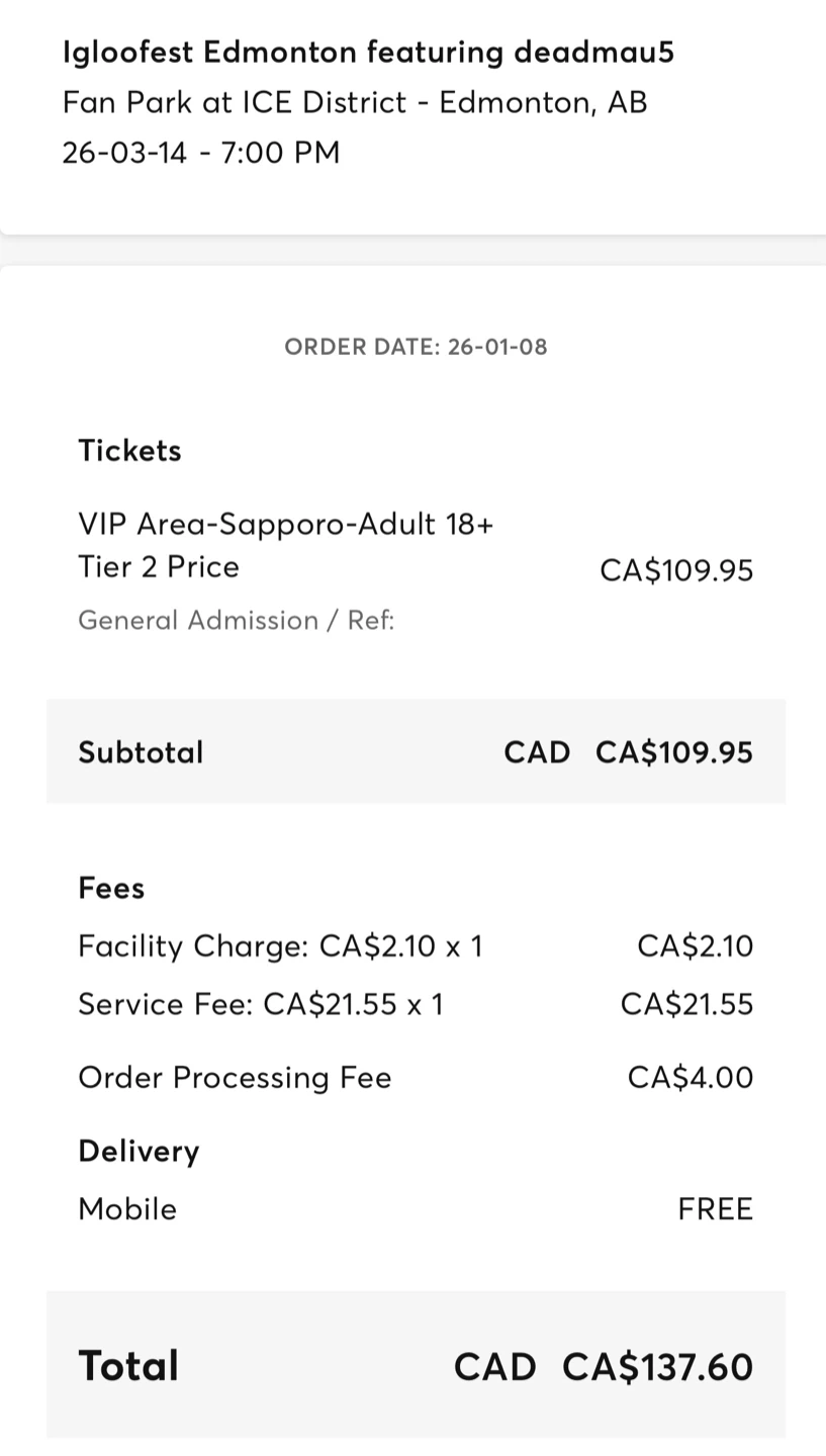 Igloofest Edmonton VIP Ticket
