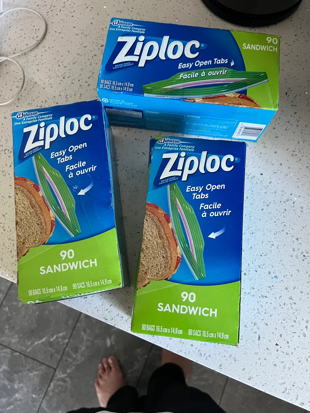 Ziploc Sandwich Bags - 90 Count