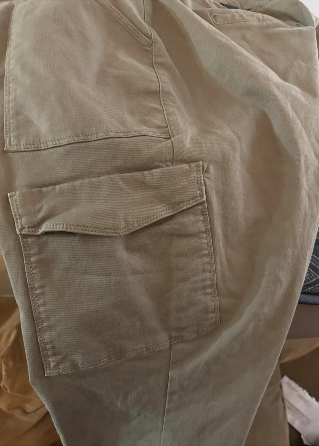 R Jeans Women's High Rise Cargo Pants Taupe - photo 5