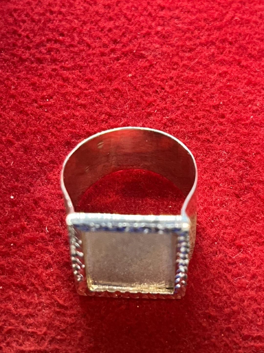 Sterling Silver Square Signet Ring - photo 2