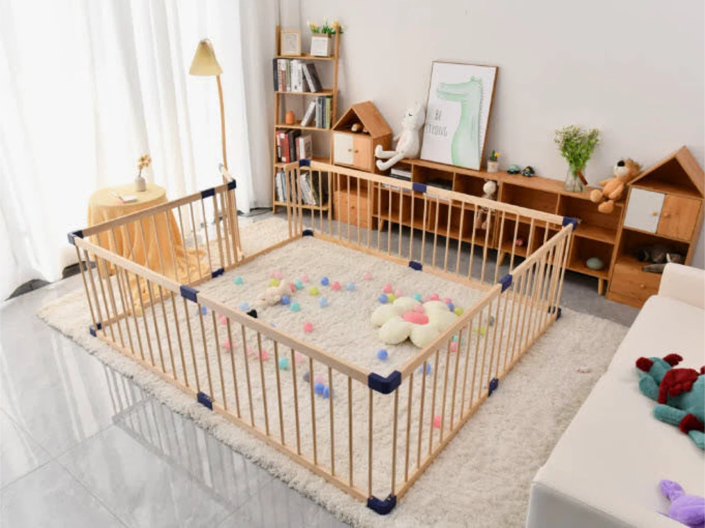 Wooden Baby Playpen