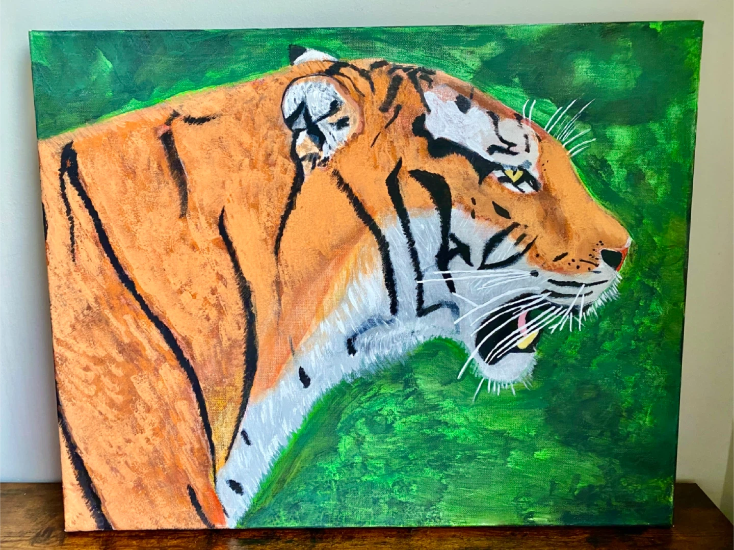 Tiger Jungle Acrylic Painting (16’x20’)