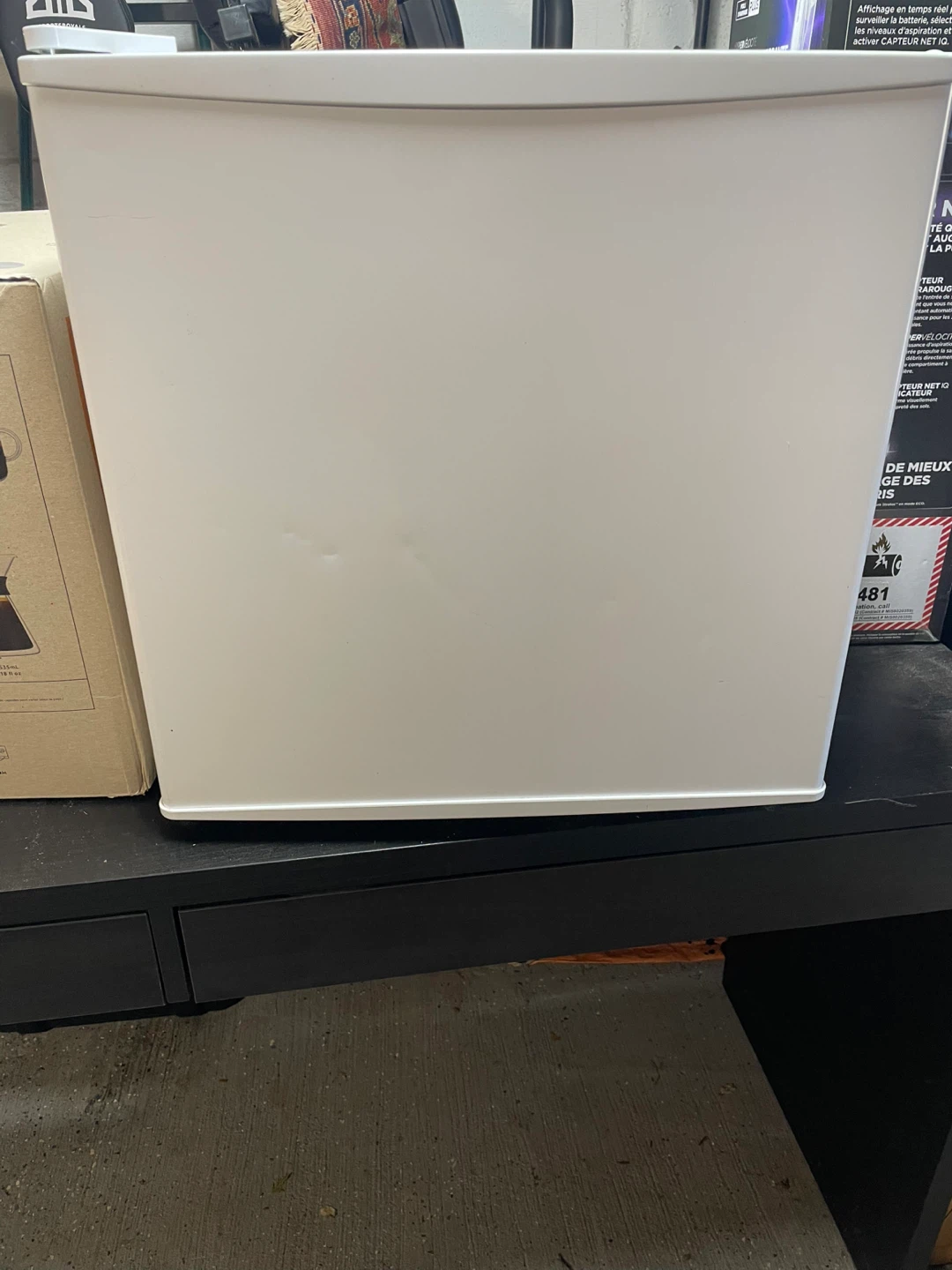 White Compact Refrigerator