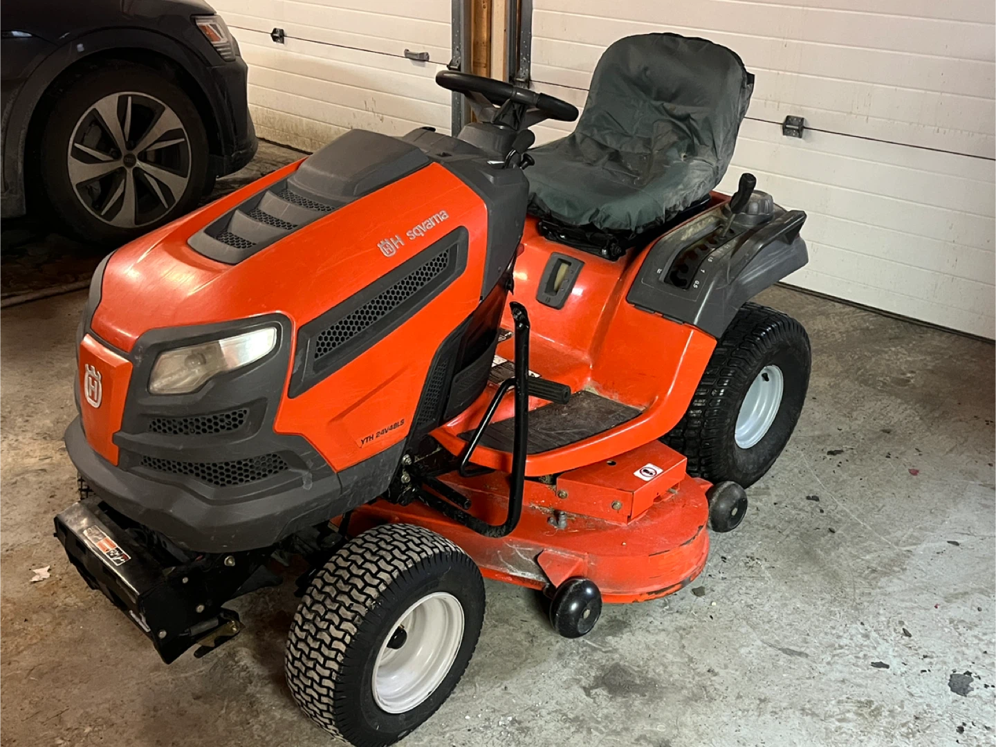 Husqvarna Garden Tractor with Snow Blower Attachment - photo 3