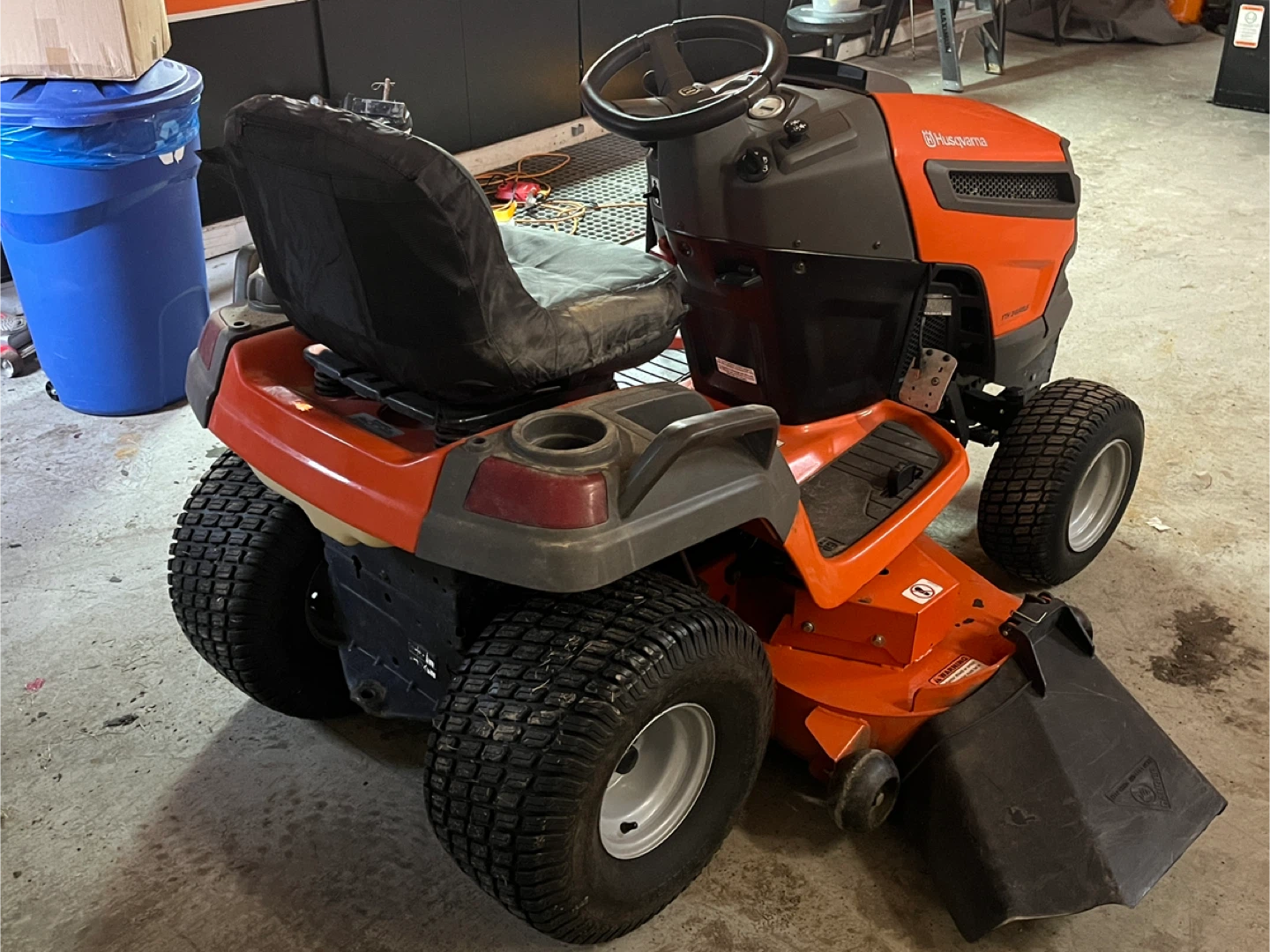 Husqvarna Garden Tractor with Snow Blower Attachment - photo 5
