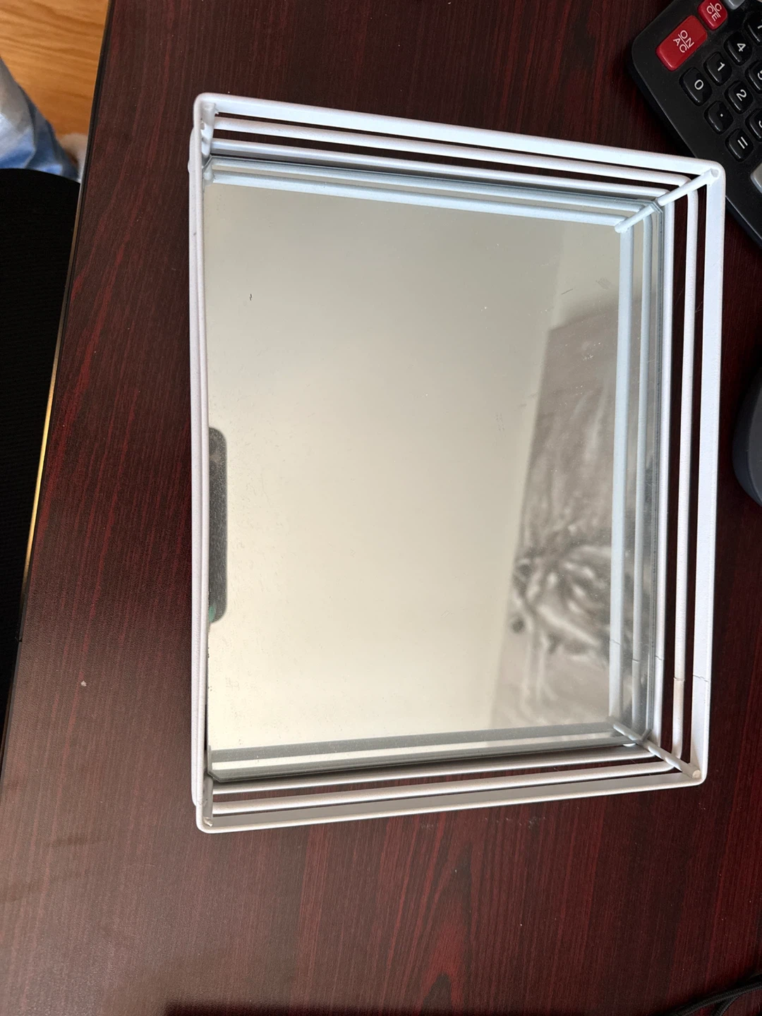 White Mirrored Tray