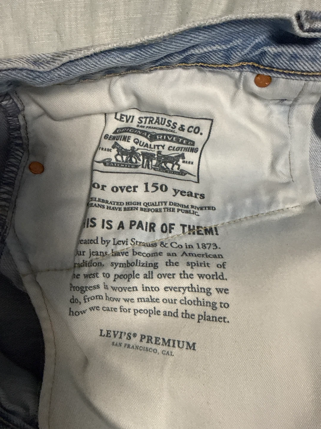 Levi's Premium Light Wash Denim Jeans - photo 5