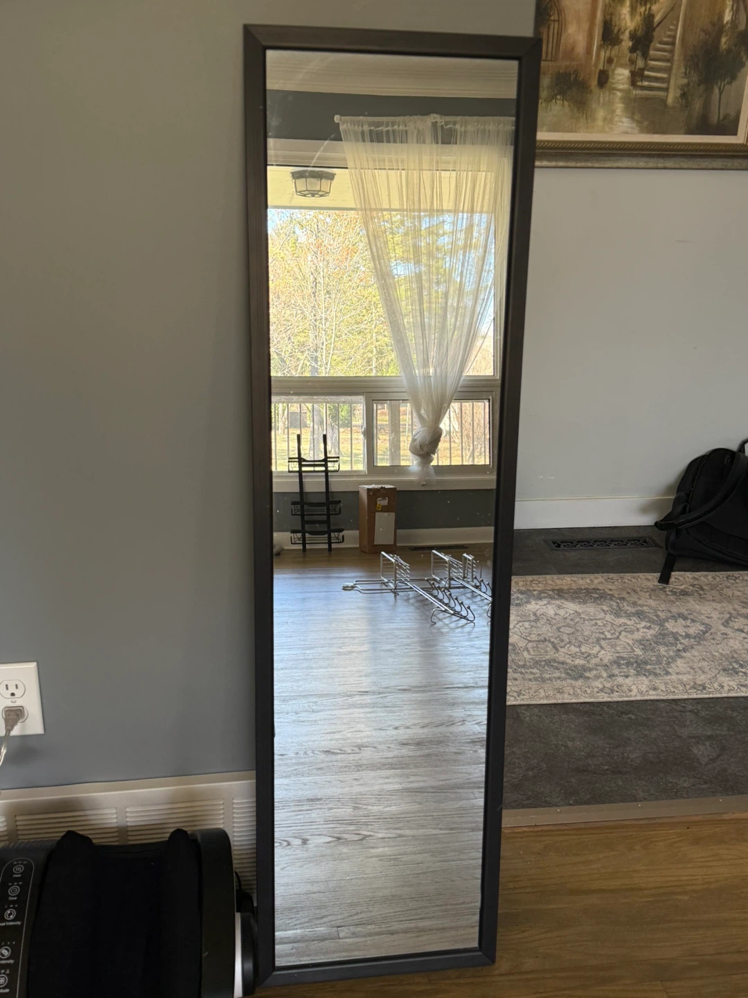 Full Length Mirror with Black Frame - photo 3