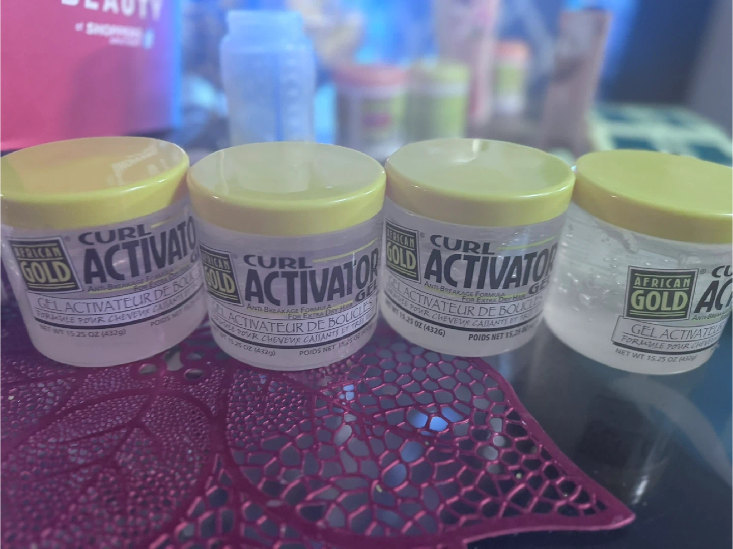 African Gold Curl Activator Gel (15.25 oz) - 4 Jars