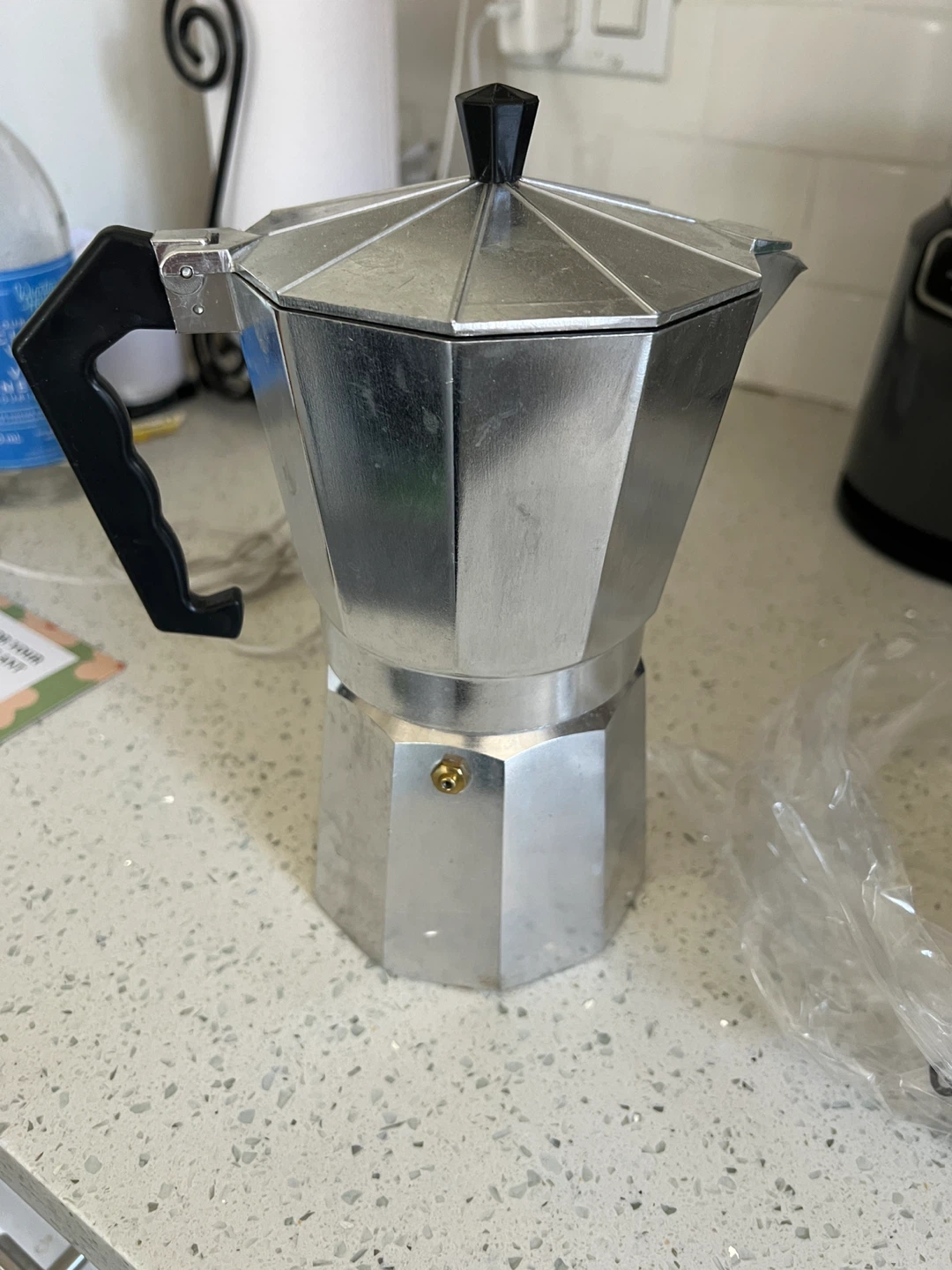Silver Moka Pot Coffee Maker - BNIB - photo 2