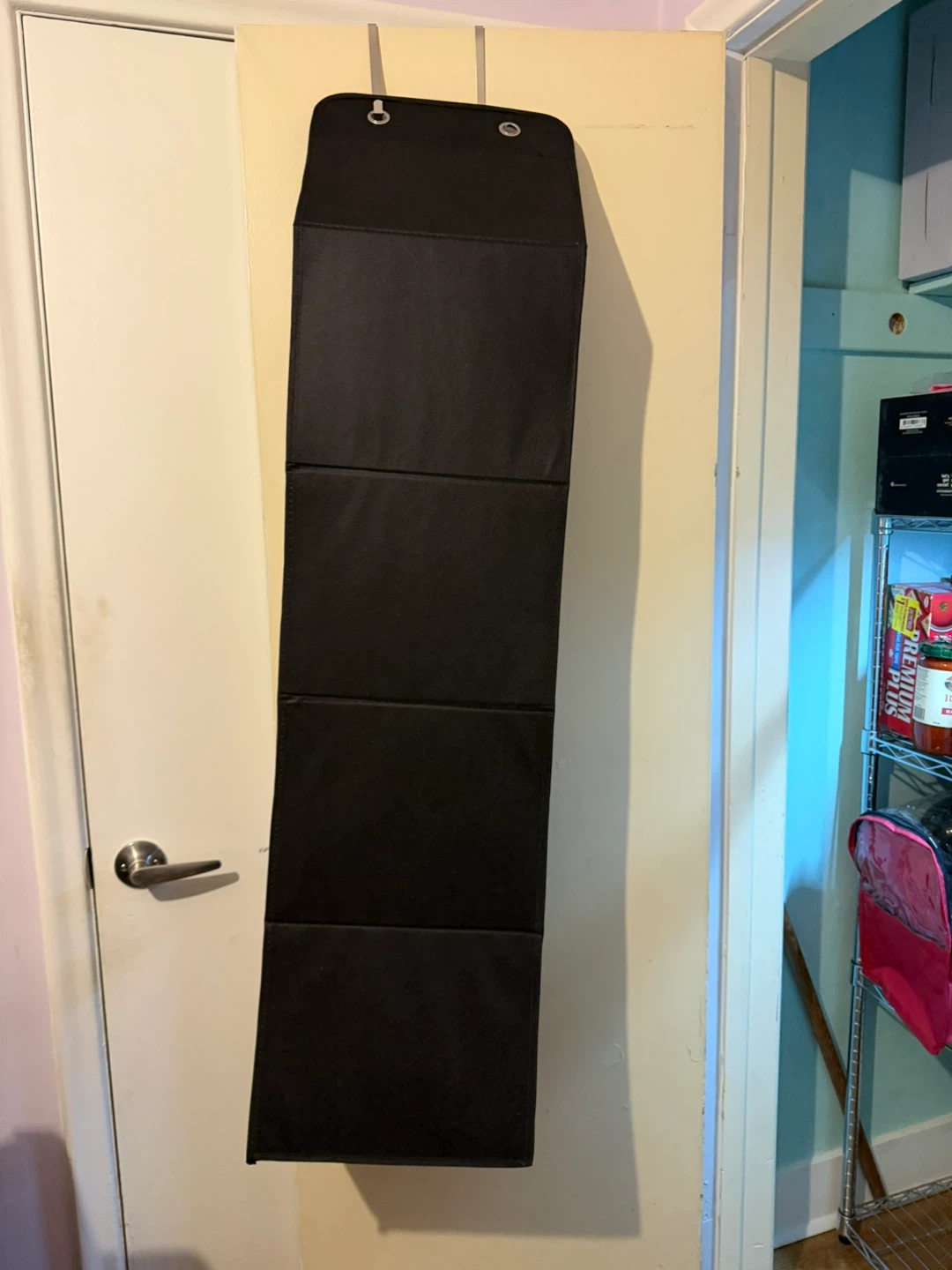 Black Over-the-Door Organizer with 5 Pockets - photo 3