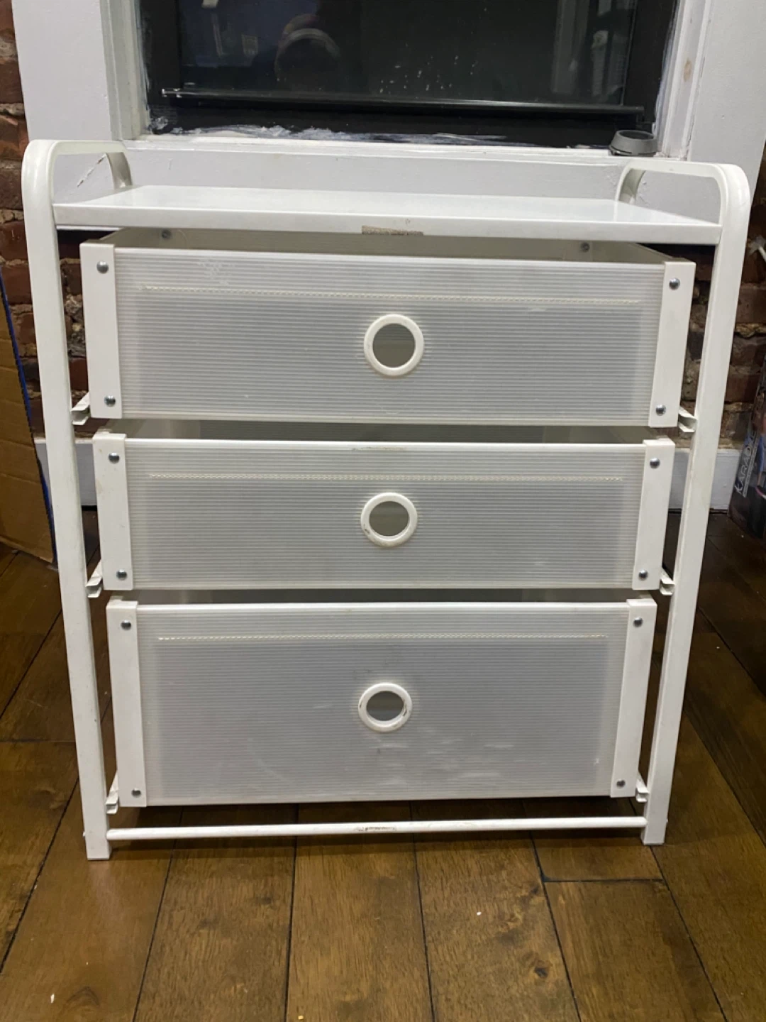 IKEA White 3-Drawer Storage Stand
