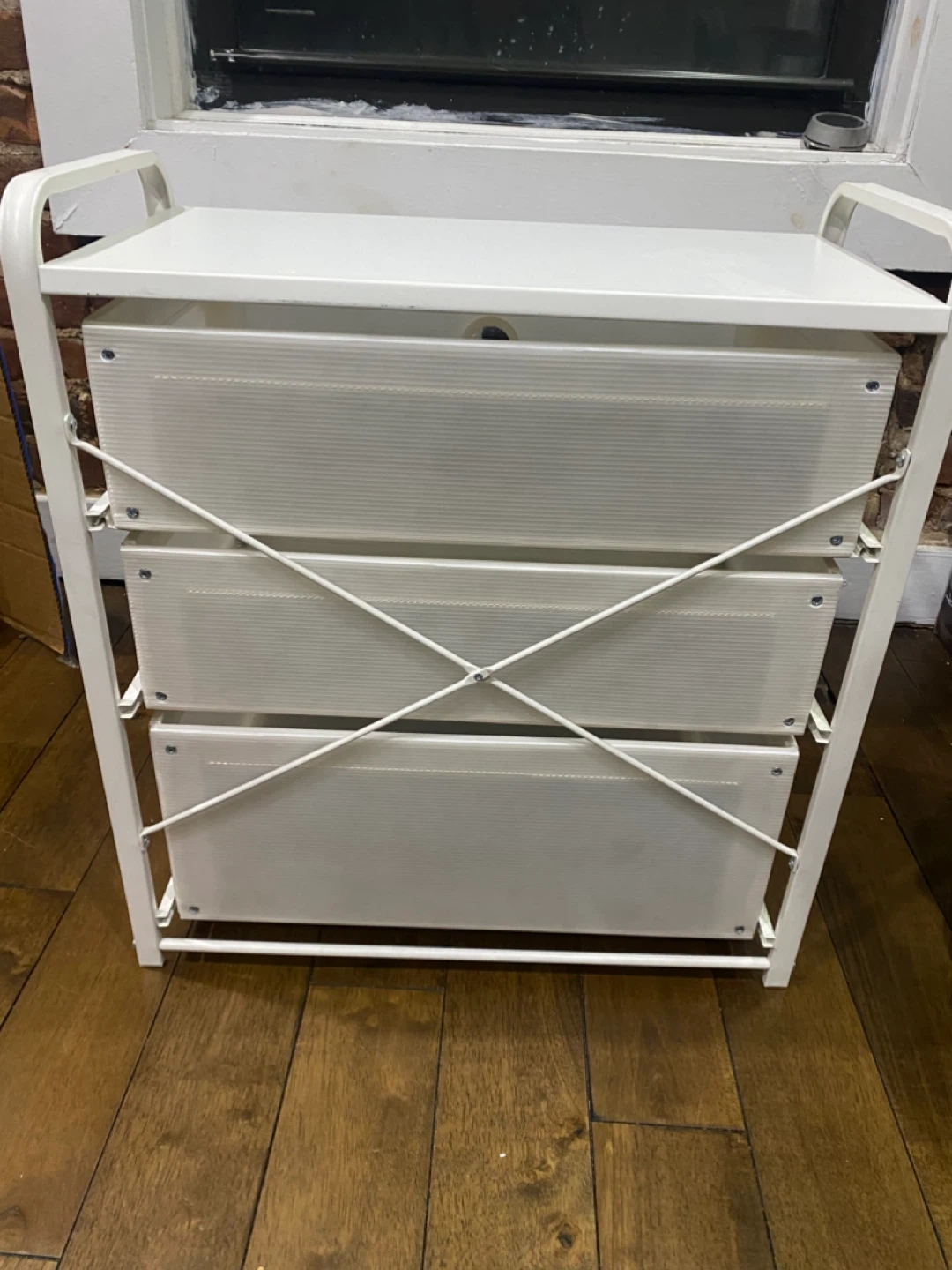 IKEA White 3-Drawer Storage Stand - photo 3
