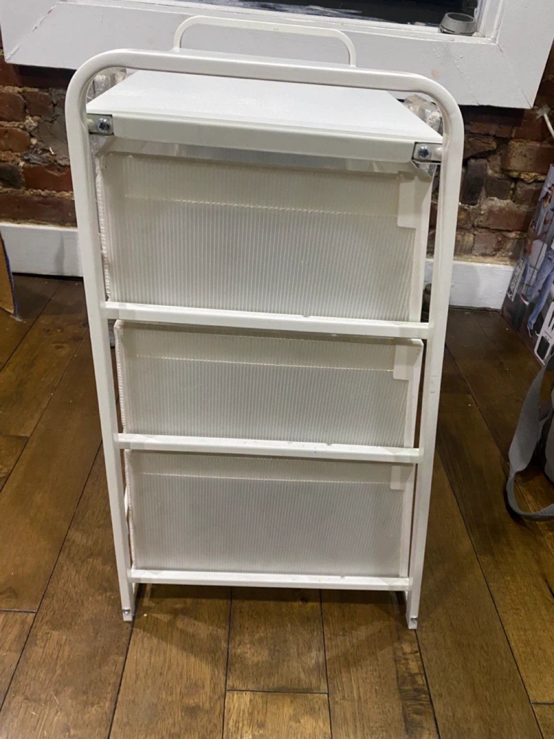 IKEA White 3-Drawer Storage Stand - photo 2