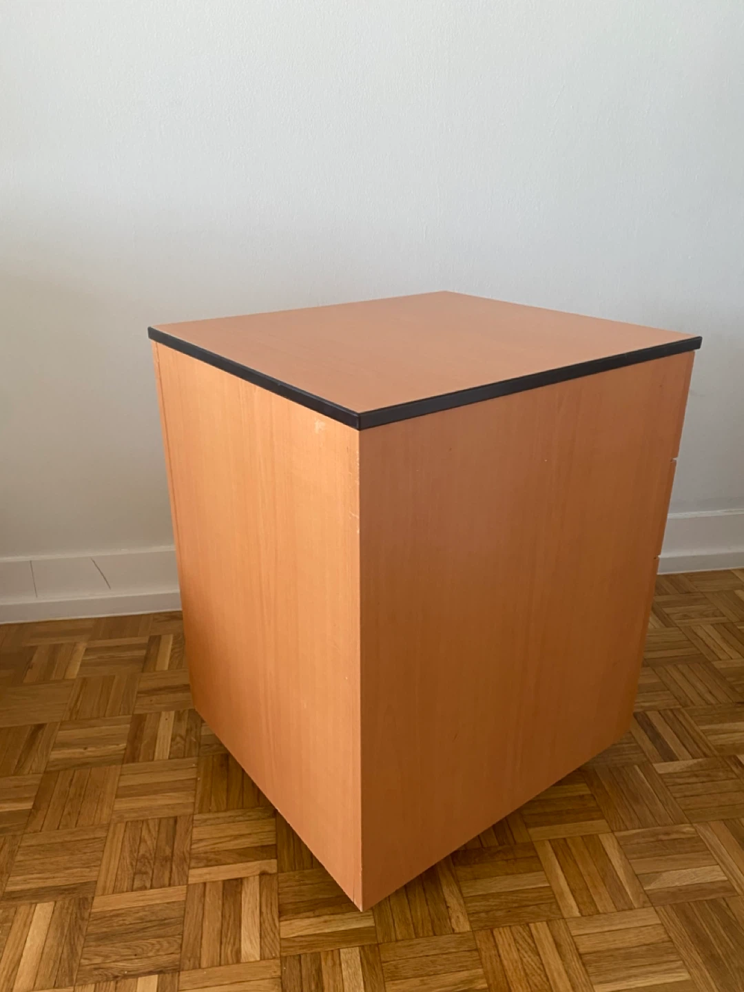 Three Drawer Filing Cabinet - Wood Finish - photo 2