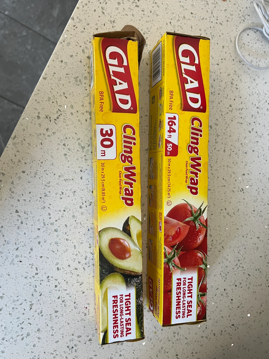Glad Cling Wrap - 30m and 164 ft rolls