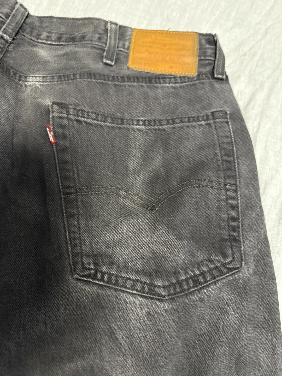 Levi's 578 Mens Black Baggy Fit Jeans - photo 3
