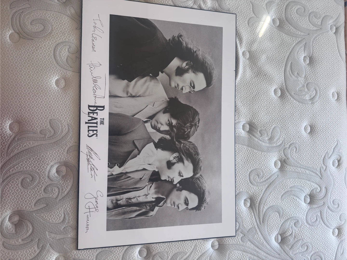 The Beatles Autographed Print