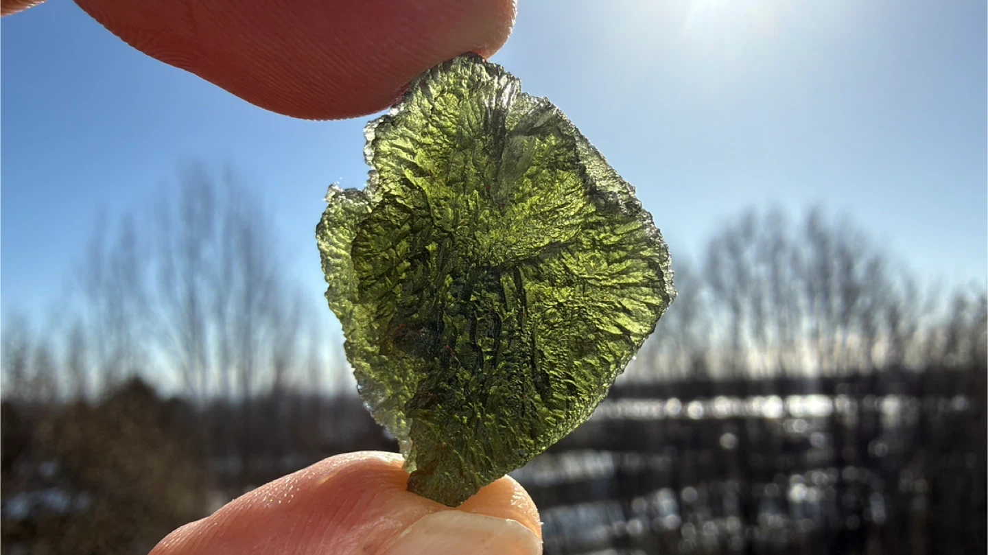 Genuine Moldavite from South Bohemia