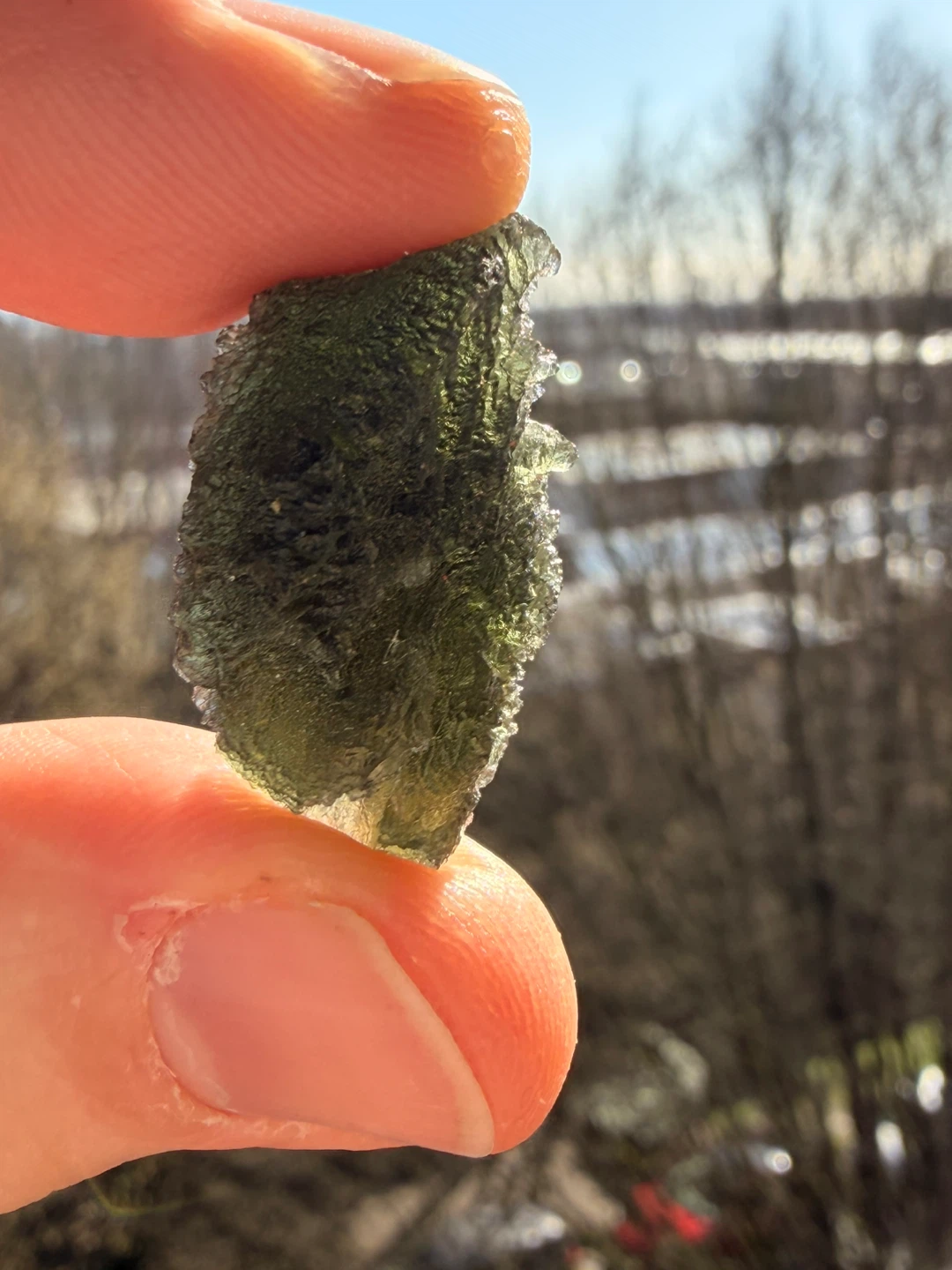 Genuine Moldavite from South Bohemia - photo 2