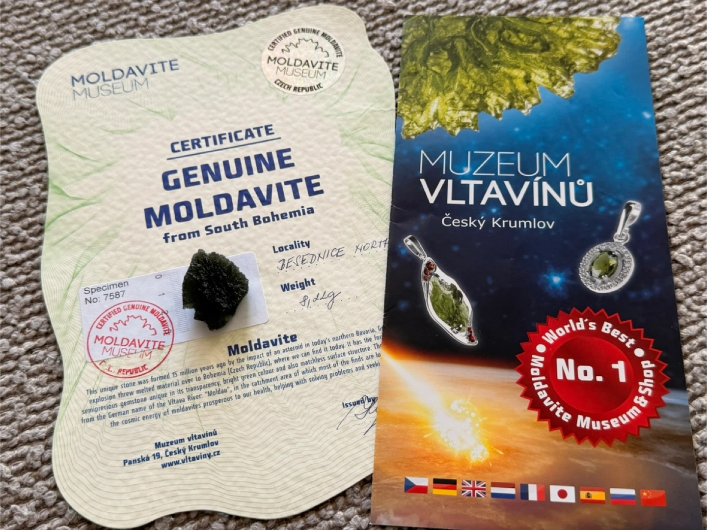 Genuine Moldavite from South Bohemia - photo 4