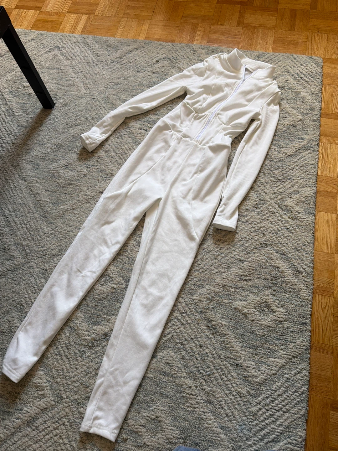 White Zip-Up Jumpsuit