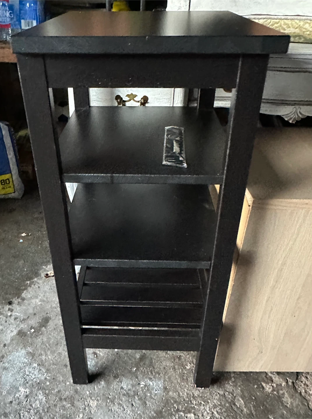 Black 3-Tier Shelf Unit