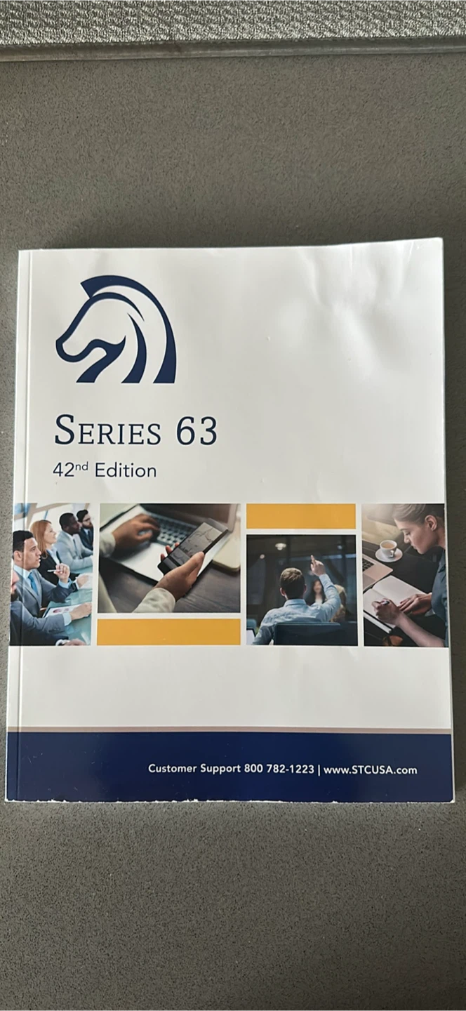 STC Series 63 Exam textbook