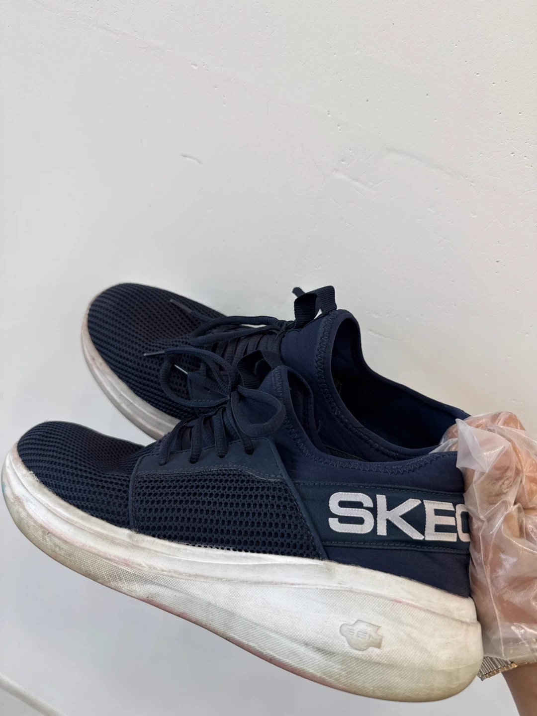 Skechers GOwalk Navy Blue Mesh Sneakers