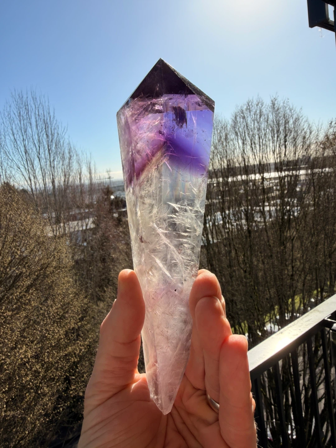 Large Amethyst Crystal Point - photo 2