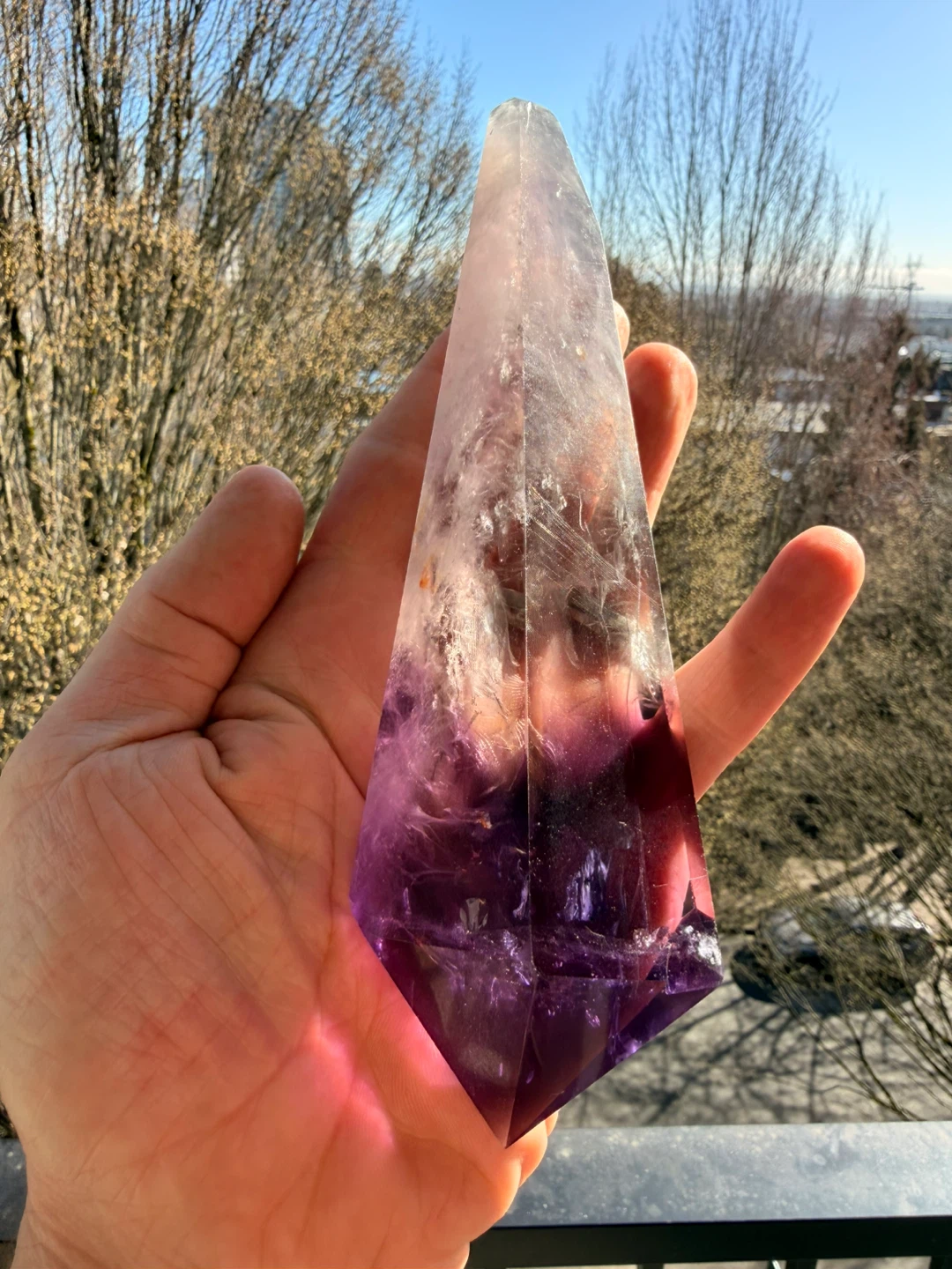 Large Amethyst Crystal Point - photo 3